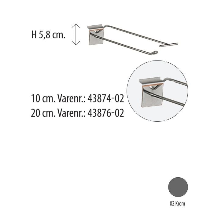 T-krog - Enkelt  t/ rillepanel