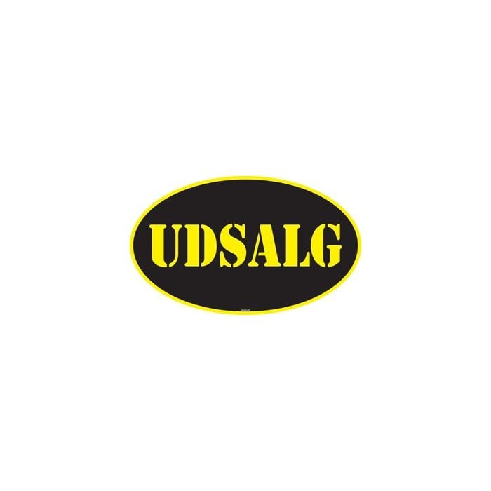 Basic oval udsalgs poster