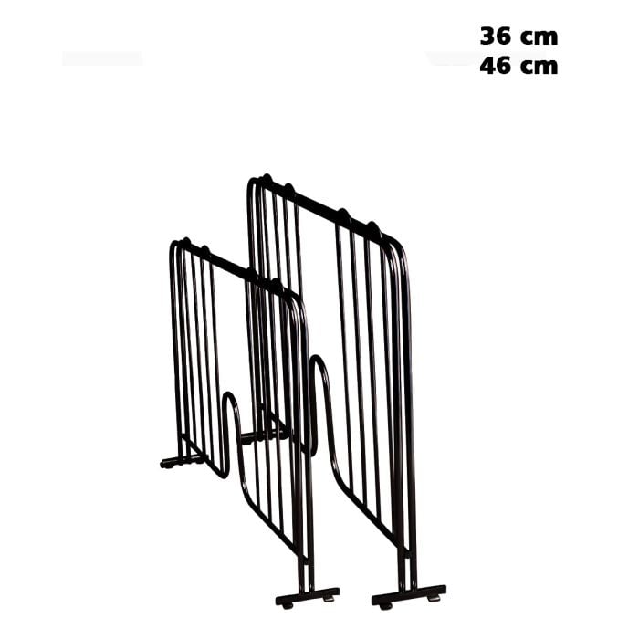 Bogstøtte / skillerum - TUBO - sort