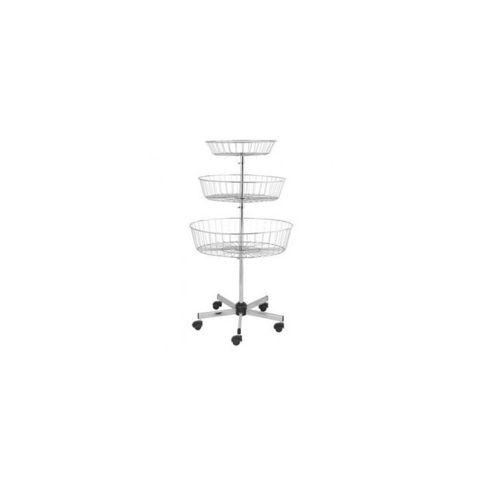 Gulvstativ med 3 kurve Ø 64 cm