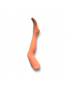 Barnestrømpeben. Nude- Orange plast.