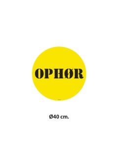 Poster - OPHØR - Ø40 cm.