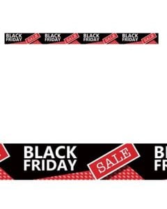 Vinduesstreamer m/ BLACK FRIDAY - 120 cm.