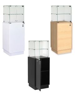 Vitrine m/ skap - Slimline