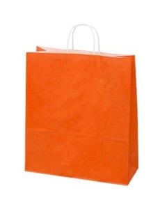 Orange papirspose 35x14x44 cm