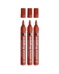 Tuschsæt - Whiteboard Marker - 1,5-3 mm - Rød - 3 stk