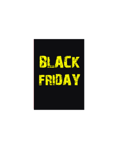 Plakat - Black Friday - 50 x 70 cm. Gul