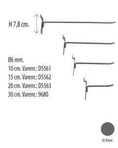 Varekrok t/panel - krom