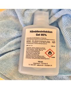 hånddesinfeksjon gel, 85%. 150 ml .